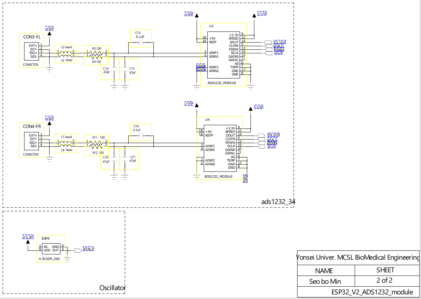 회로도 채널 3,4