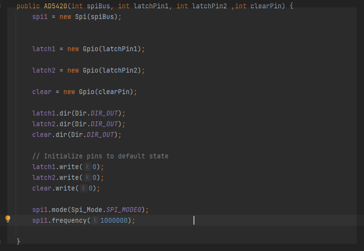 AD5420 SPI Class 코드